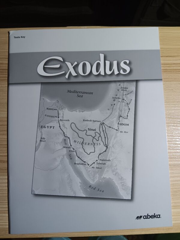 NEW | Abeka Exodus Tests Key | Bible Curriculum Answer Book  Grade 7